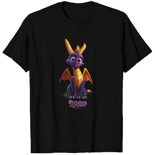 Dragon Pet Spyro Adorable Purple Dragon Retro Video Game Icon T-Shirts