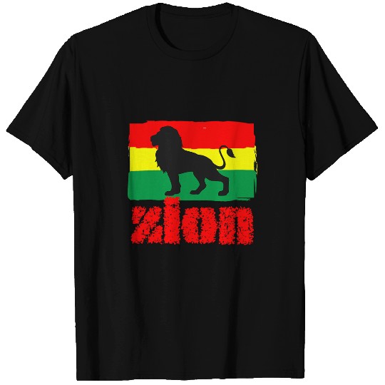 Lion Pet Men Lion Of Judah Rastafarian Red Green Yellow Rasta T-Shirts