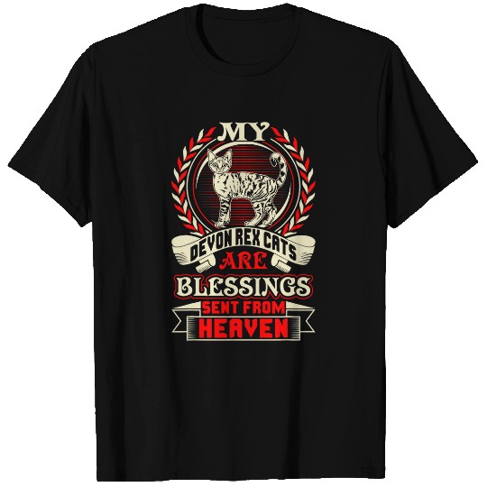 Devon Rexs Cats Blessings Sent From Heaven Pets Love T-Shirts