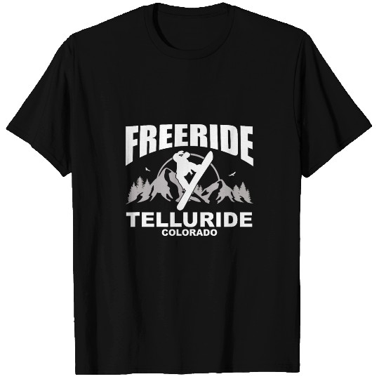 Freeride Snowboard Telluride Colorado T-Shirts