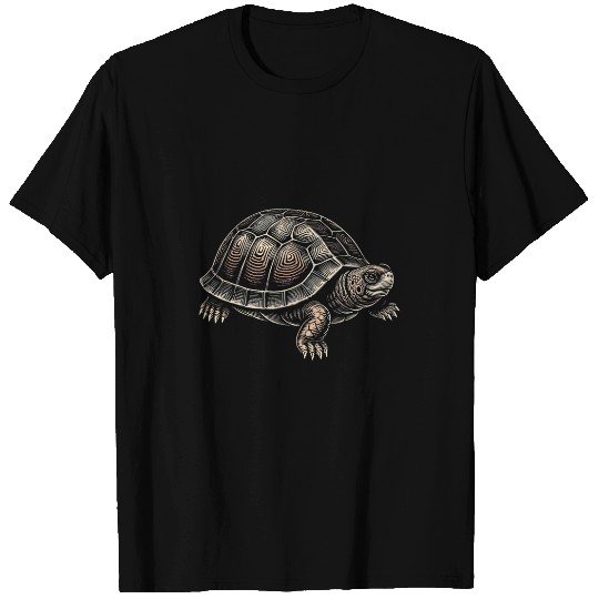 Turtle Pet Box Turtle Graphic Art Design For Women And Men T-Shirts