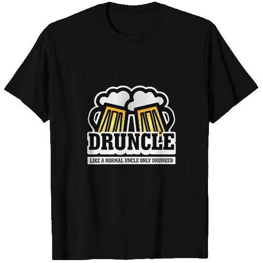 Beer Fun Druncle Funny Uncle Beer Lover Drinking T-Shirts