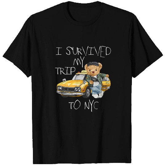 Bear Pet I Survived My Trip to NYC Taxi T-Shirts