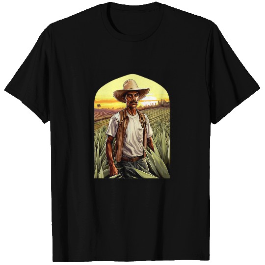 Wines Fun Agave Farmer Campesino Agave Plants Mexican Tequila Farm 08 T-Shirts