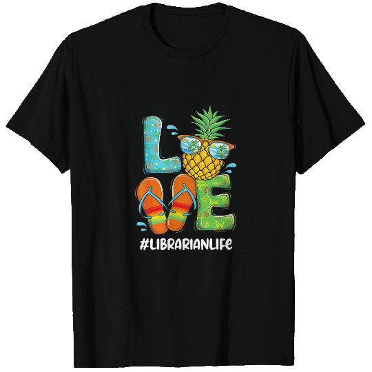Discover Librarian Job Love pineapples 2Summer Librarian T-Shirts