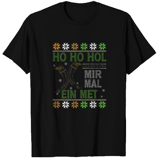 Discover Funny Ho Ho Hol Mir Mal Ein MET Ugly Viking Sweater T-Shirts