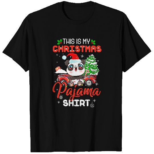 Discover Panda Pet This Is My Christmas Pajama T-Shirts