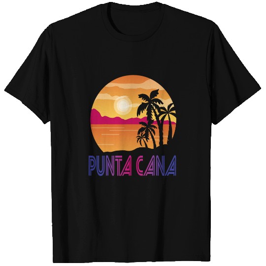 Dominican Republic Flamingo Punta Cana Palm tree Surfing T-Shirts