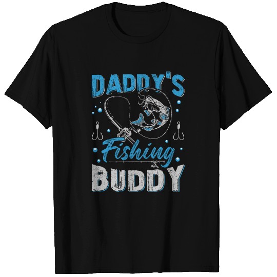 Daddys Fishing Buddy Funny Father Kid Matching Outfits T-Shirts