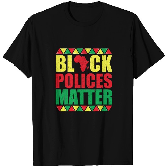Discover Police Job Black Polices Matter Black History Month T-Shirts