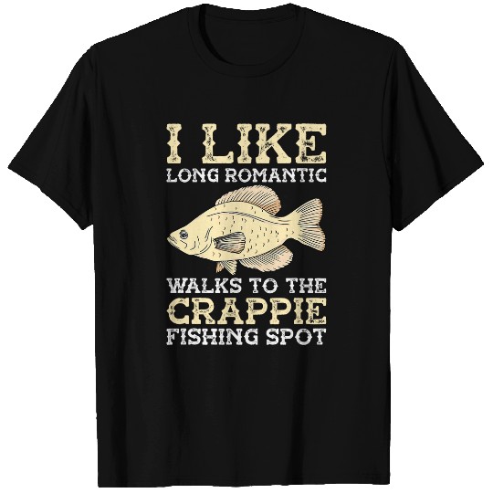 Crappie Fishing Net Fisher Gear Lure Crappie Fisherman T-Shirts