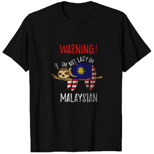 Discover Sloth Pet Malaysia Flag Sloth Im Not Lazy Im Malaysian Vintage T-Shirts