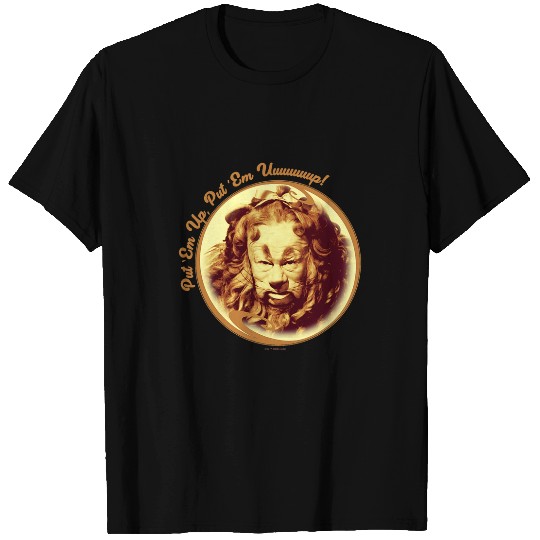 Lion Pet The Wizard of Oz Cowardly Lion Put Em Up Portrait T-Shirts