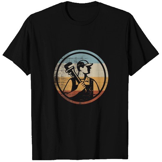 Plumbers Job Retro vintages Design Handyman Plumber T-Shirts