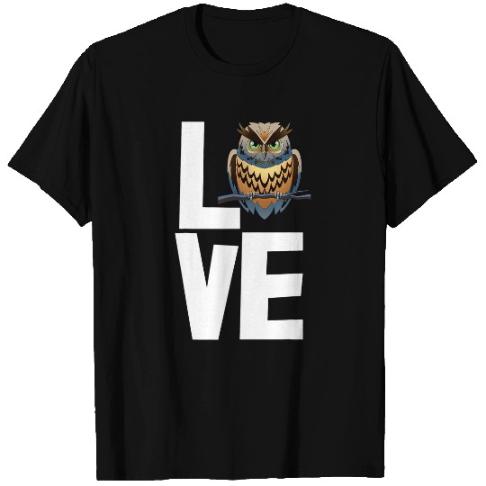 Discover Owl Pet Love Owl Tee s Women Big Owl Tees Funny Birds Love T-Shirts