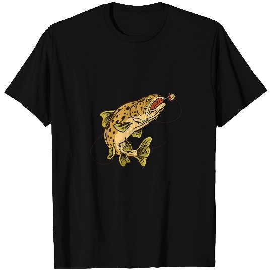 Discover Funny trout fishing graphic for men women children T-Shirts