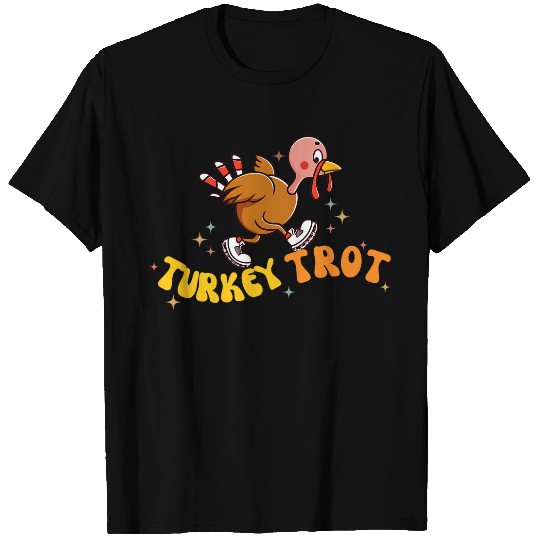 Groovy Thanksgiving Team Turkey Trot Squad Running Race T-Shirts