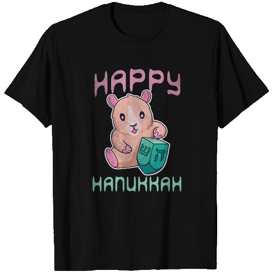Hamster Pet Jewish Christmas Jew Hamster Happy Hanukkah T-Shirts