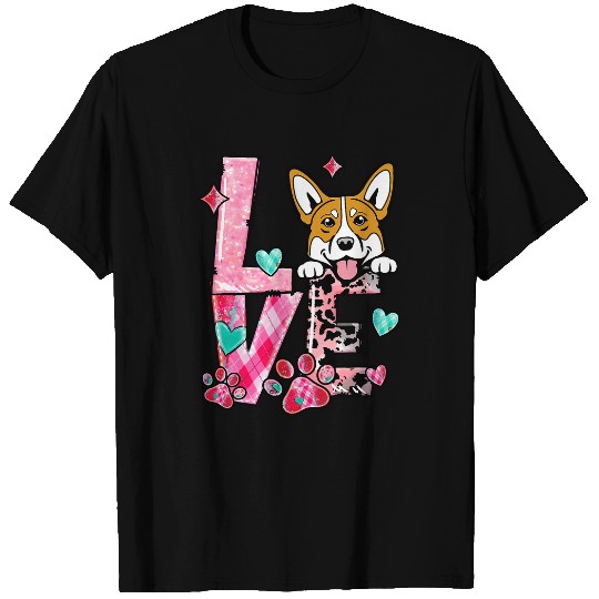 Coffee Fun Corgi Dog Coffee Lover Dog Mom Valentines Day T-Shirts
