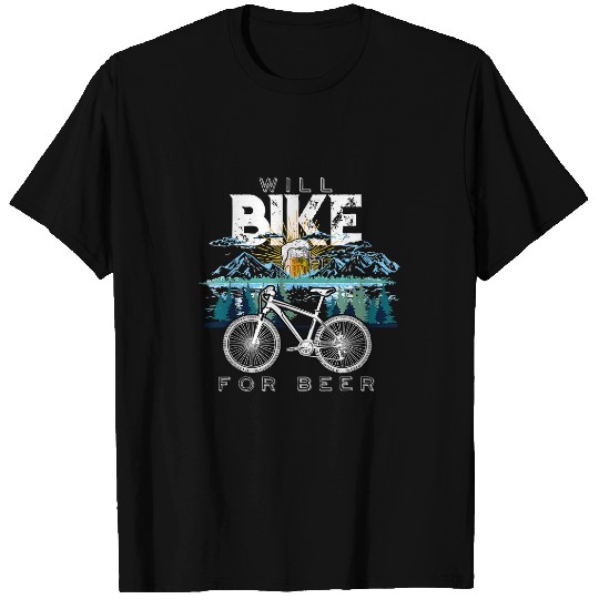 Beer Fun Beer Will Bike Beer Cycling Biking Beer Lover Drinking19 T-Shirts