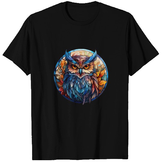 Owl Pet Aesthetic Stained Glass Owl 2 T-Shirts
