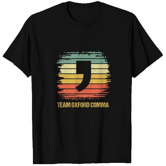 Police Job Team Oxford Comma Grammar Police English T-Shirts