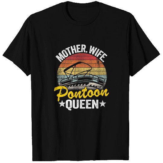 Pontoon Fun Lake Life Women Mom Mother Wife Pontoon Queen 8 T-Shirts