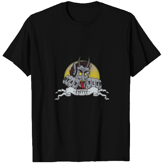 Coffee Fun Deads Sled Coffee Krampus T-Shirts