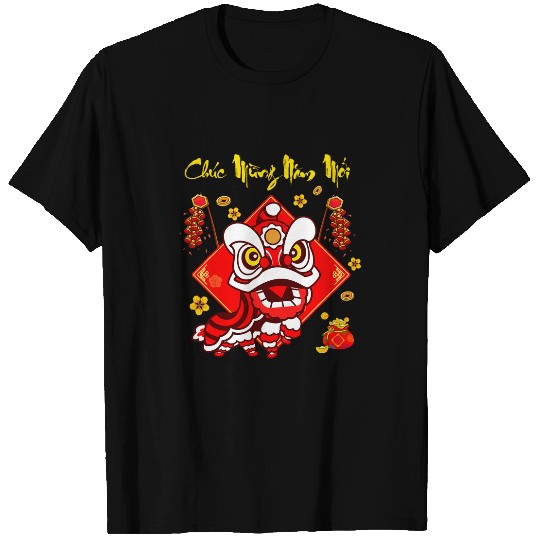 Lion Pet Vietnamese New Year Lion Dance Chuc Mung Nam Moi Lunar Tet T-Shirts