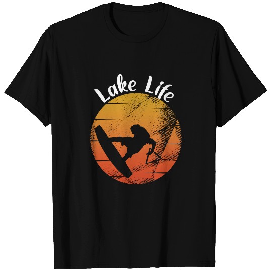Lake Life Retro Wakeboard Squad Vacation Wakeboarding Trip T-Shirts