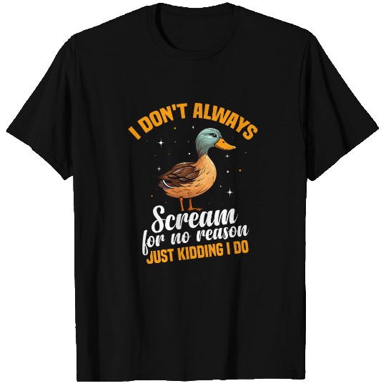 Duck Pet Mallard Duck Mom Enclosure Food Toys Mallard Duck Owner T-Shirts