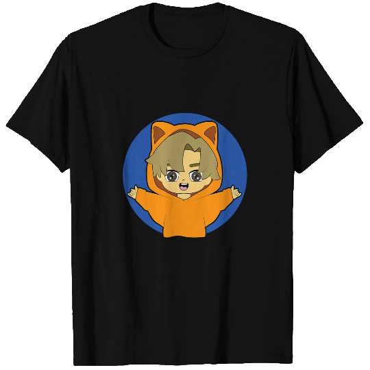 Bear Pet Cute Chibi style Kawaii Anime Kemonomimi Bear Boy T-Shirts