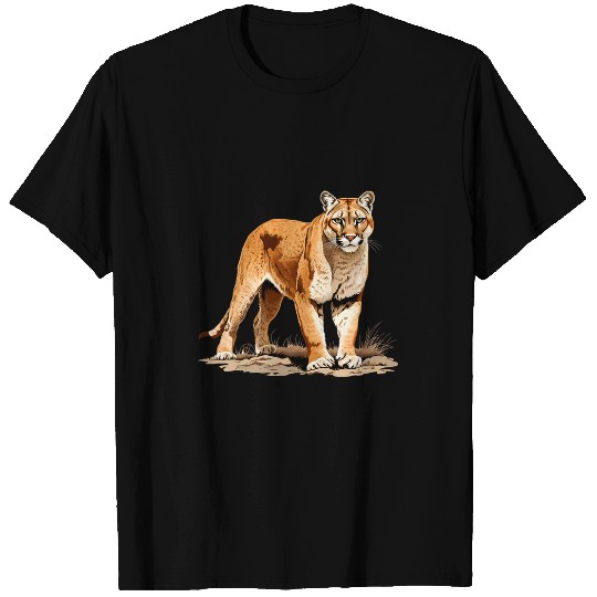 Lion Pet Mountain Lion Predatory Cat 1 T-Shirts