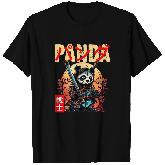 Panda Pet MustHave Manga Samurai Panda T-Shirts