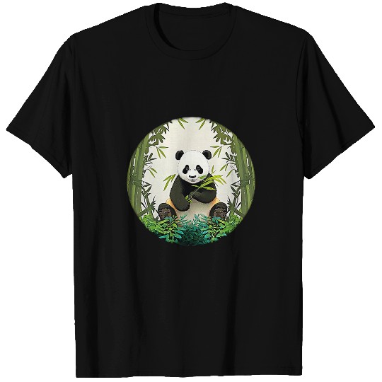 Panda Pet Bamboo Bunch Kawaii Panda Favorite Snacks in Chinese Forest T-Shirts