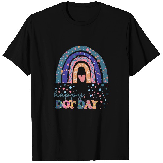 Rainbow Colorful Dots International Dot Day Student Teacher T-Shirts