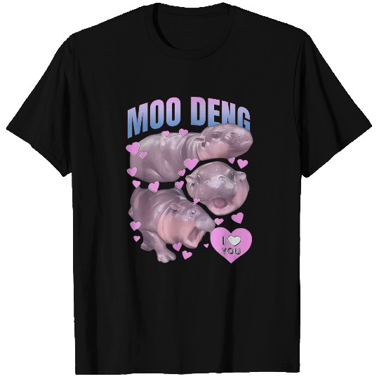 Hippo Pet Pygmy Hippo vintages Moo Dang Bootleg Funny MooDeng T-Shirts