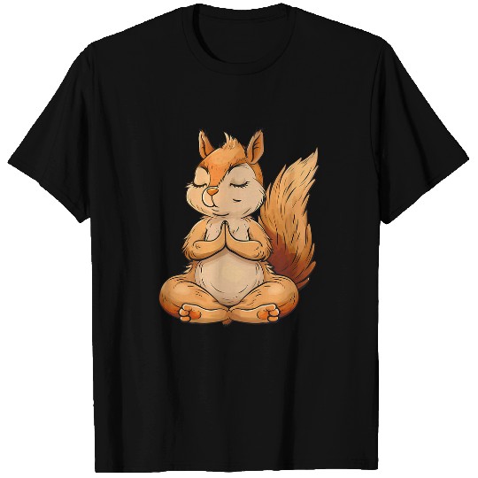 Squirrel Pet Meditation Spirituality Buddhist Hindu Zen Buddha T-Shirts