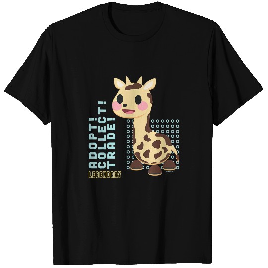 Giraffe Pet Adopt Me Legendary Adopt Collect Trade Giraffe Big Logo T-Shirts