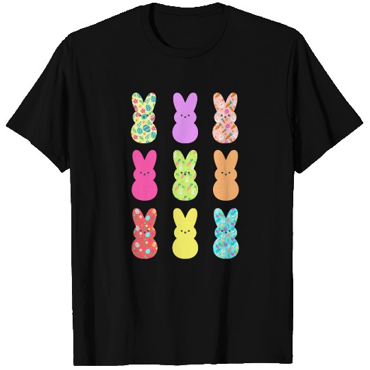 Easter Day Bunny Flower Rabbit Lover Women Girls Kids T-Shirts