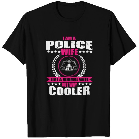 Funny Police Wife Apparel Women T-Shirts