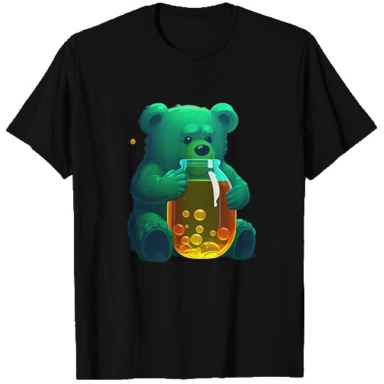 Bear Pet Cute Green Gummy Bear T-Shirts