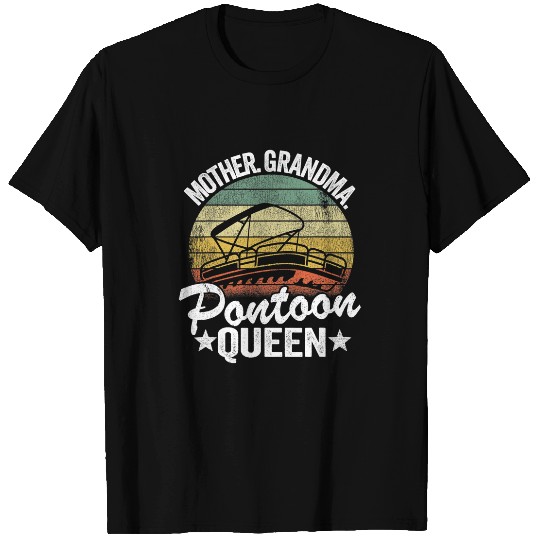 Pontoon Fun Lake Life Women Mom Mother Grandma Pontoon Queen 8 T-Shirts