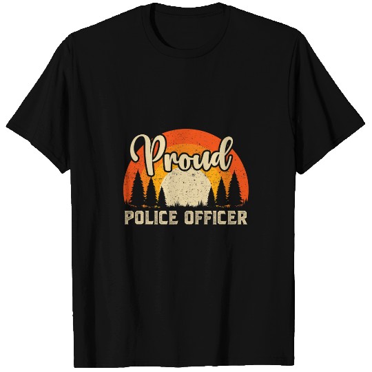 Police Job Superhero vintages Tee For Men Dad 1 T-Shirts