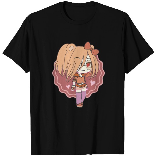 Bear Pet Cute Chibi style Kawaii Anime Bear Girl T-Shirts