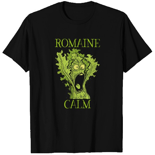 Romaine Calm Funny Gardening Pun Lettuce Vegan Gardener T-Shirts