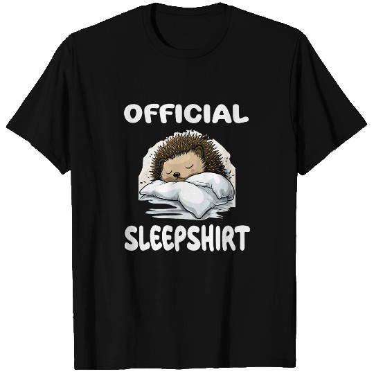Hedgehog Pet Animal Official Sleep Pajamas Nightgown T-Shirts