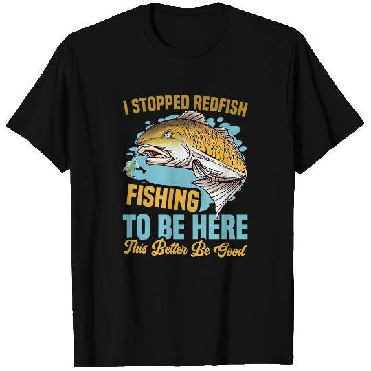 Redfish Fisherman Essentials Fishing Lure Redfish Fishing T-Shirts
