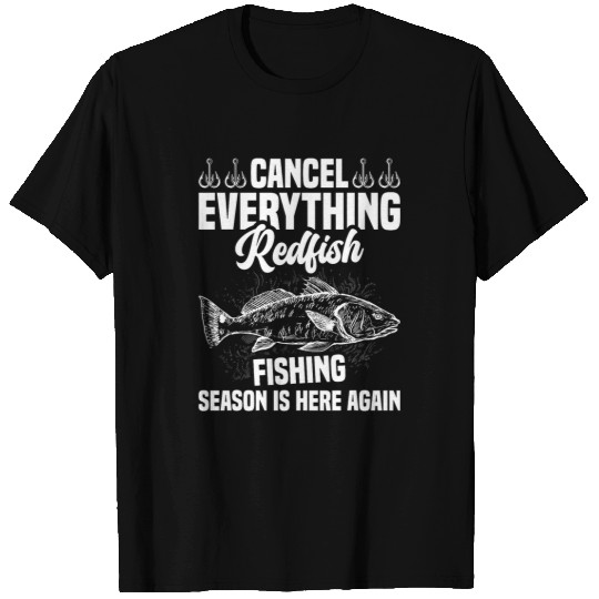 Redfish Fishing Gear Fishing Rod Fishing Lure Fisherman T-Shirts