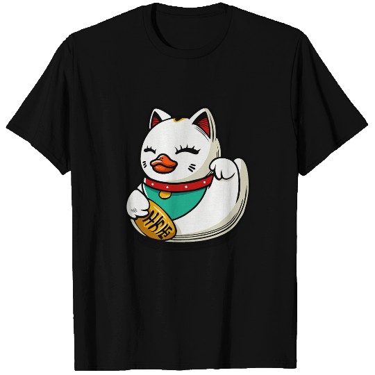 Duck Pet Manekineko Lucky Cat Duck T-Shirts